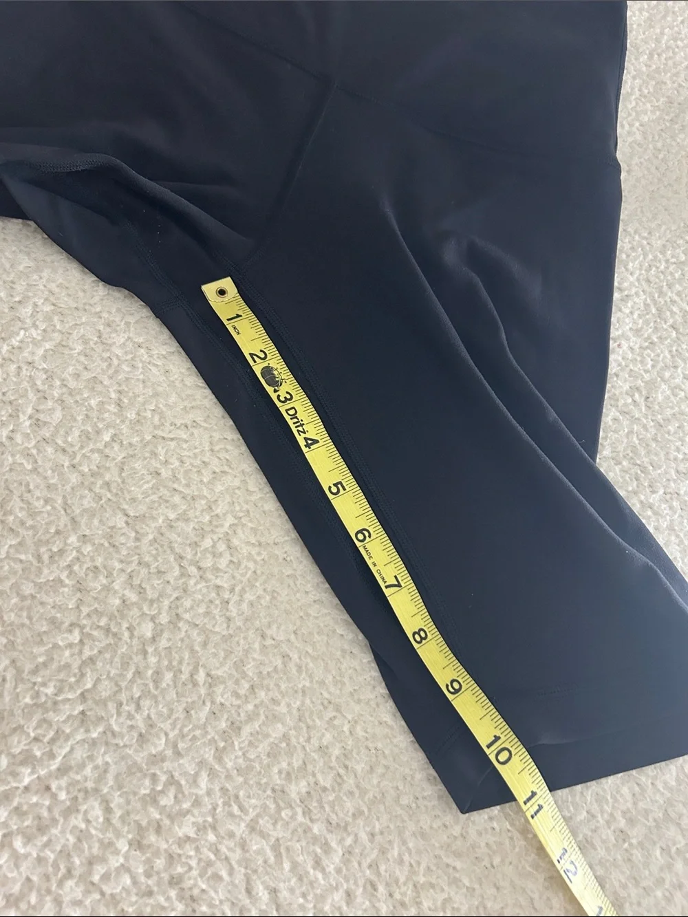 Lululemon Align Super High Rise Shorts 10” Black Size 8
